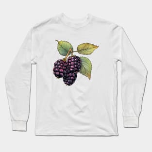 Blackberries Art Long Sleeve T-Shirt